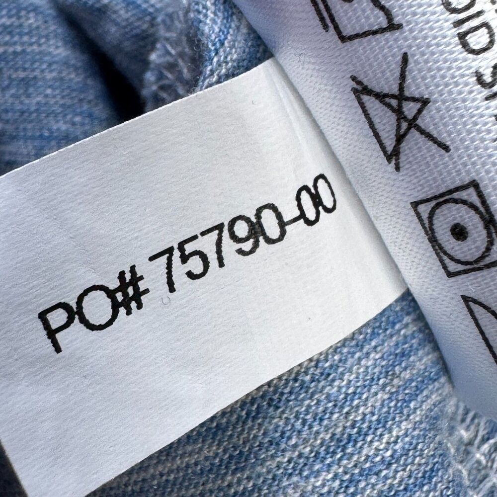 Travis Mathew Polo Shirt Mens XXL Gray Blue‎ Colorblock Stripe Golf Casual - Picture 13 of 13